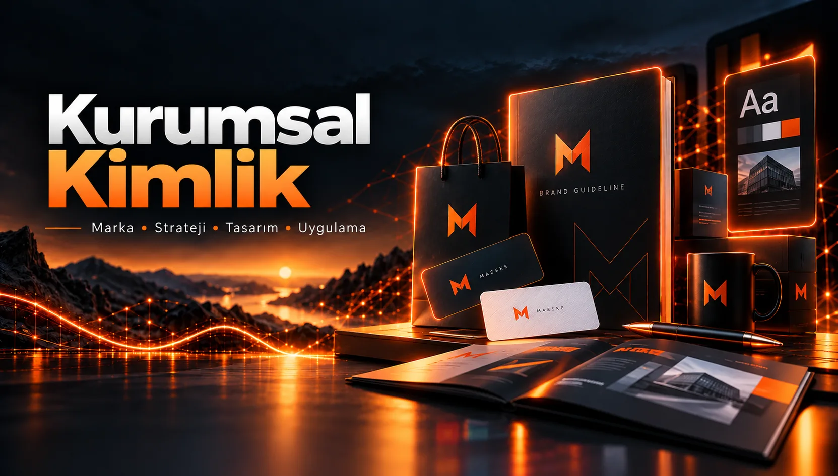 Kurumsal Kimlik hizmeti için Marka - Strateji - Tasarım - Uygulama