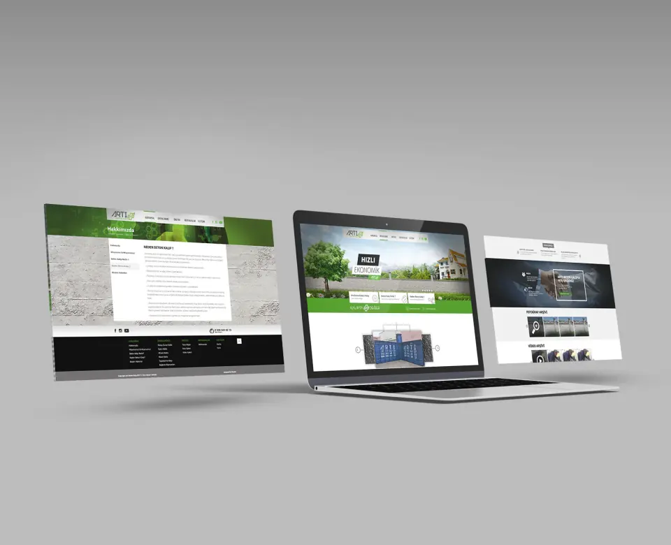 ARTI BETON KALIP web sitesi çalışması