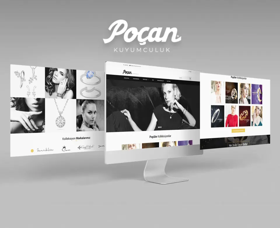 POÇAN KUYUMCULUK web sitesi çalışması