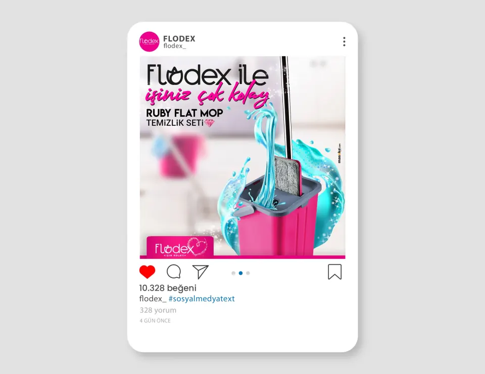 FLODEX sosyal medya tasarımları çalışması